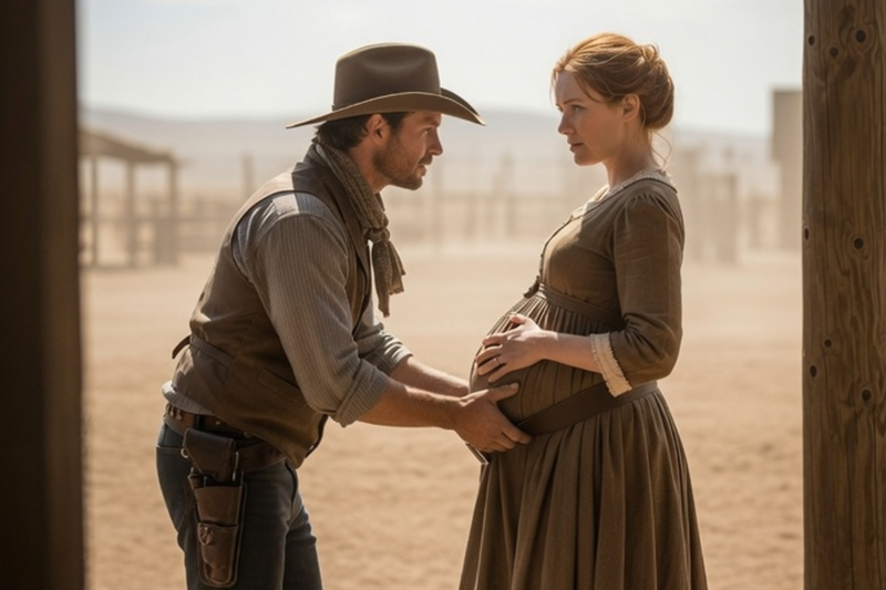 She Was Auctioned While Pregnant… The Cowboy Outbid Every Man And Whispered “You’re Safe Now”