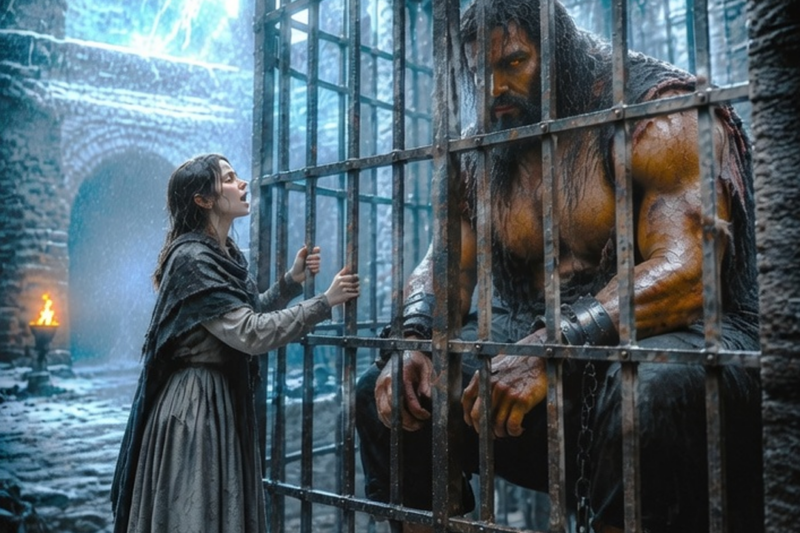 She Snuck Past the Guards to Sing to the Caged Alpha King — He Was Listening Every Night