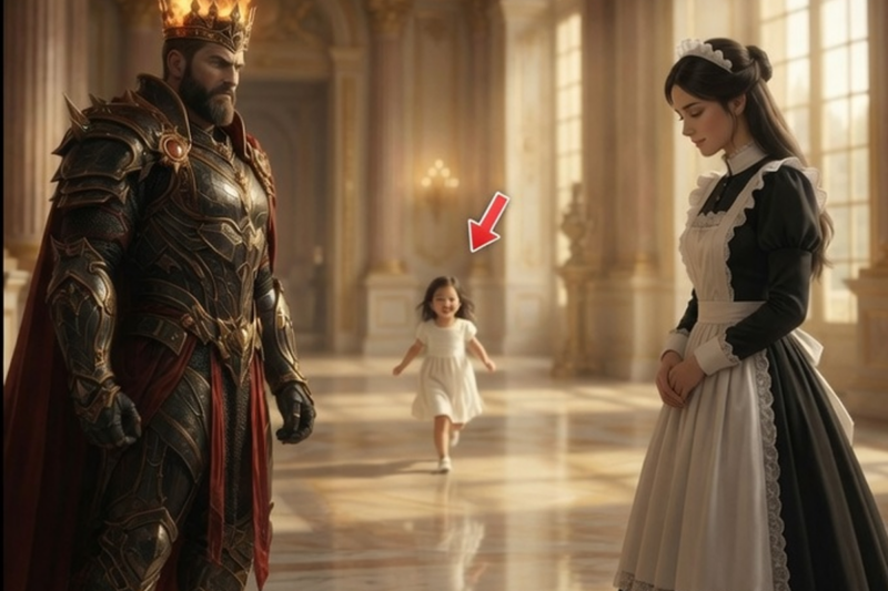 THE ENTIRE PALACE FROZE WHEN THE ALPHA KING’S DAUGHTER RAN TO THE OMEGA GIRL