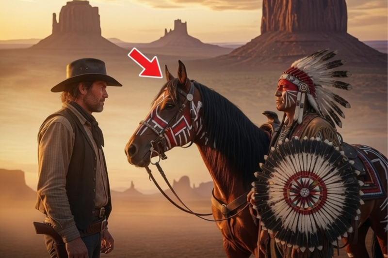HE RETURNED A STOLEN HORSE TO THE APACHES — AT SUNSET, THEY BROUGHT SOMEONE TIED ACROSS A SADDLE