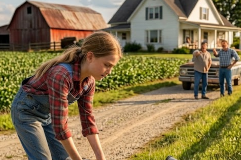“Stop Picking Up Our Trash, Kid!” the Farmer Shouted—Weeks Later, He Couldn’t Believe What the Little Girl Had Built