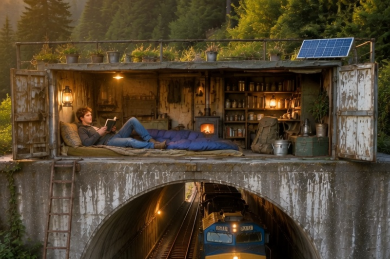 THE FORGOTTEN TUNNEL ROOM THAT SAVED A BROKEN MAN FROM THE BRINK OF DESPAIR