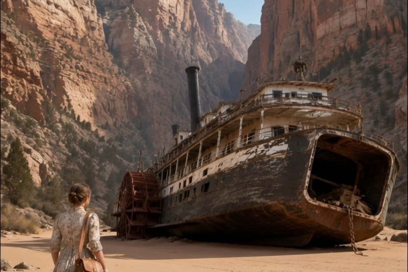 THE GIRL WHO BOUGHT A DEAD STEAMSHIP IN THE DESERT