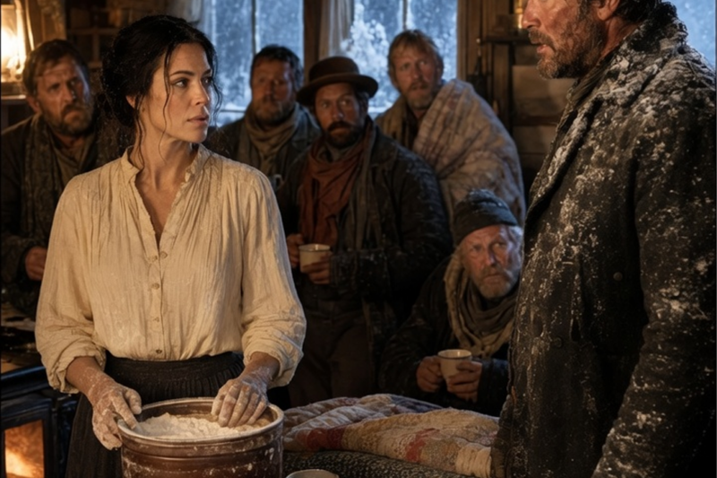 They Thought She Was Only a Cook… Until the Blizzard Made Her Their Only Hope