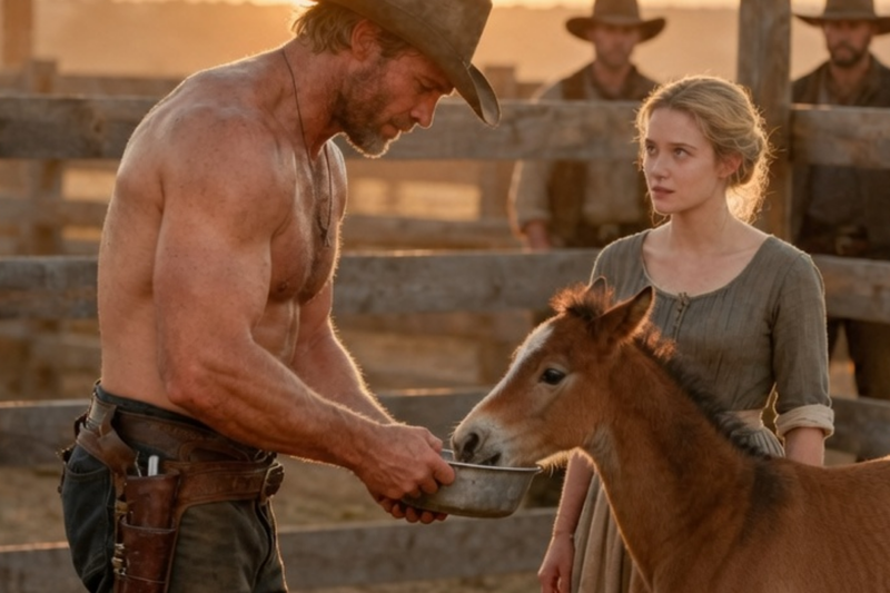 NOBODY WANTED THE GIANT COWBOY AS A HUSBAND—UNTIL SHE SAW HIS GENTLE HEART