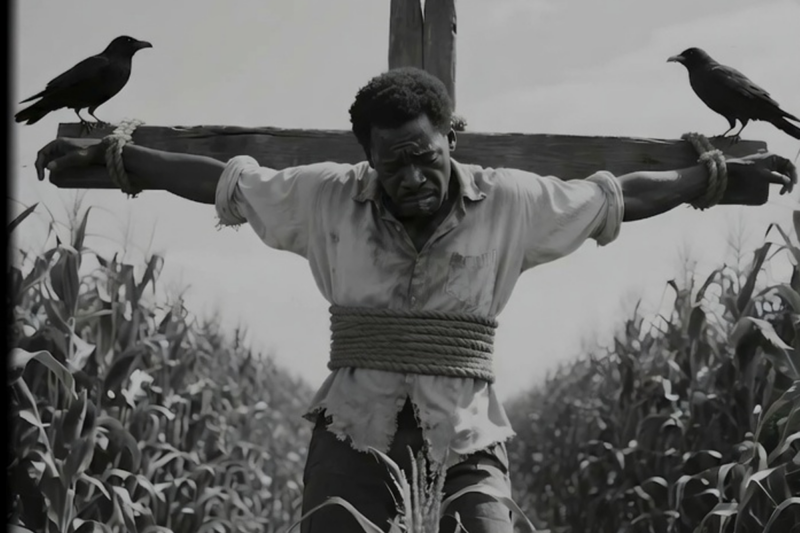 THE MASTER TIED A GIANT SLAVE UP AS A SCARECROW – 4 DAYS LATER HE DISAPPEARED AND SHOCKED EVERYONE