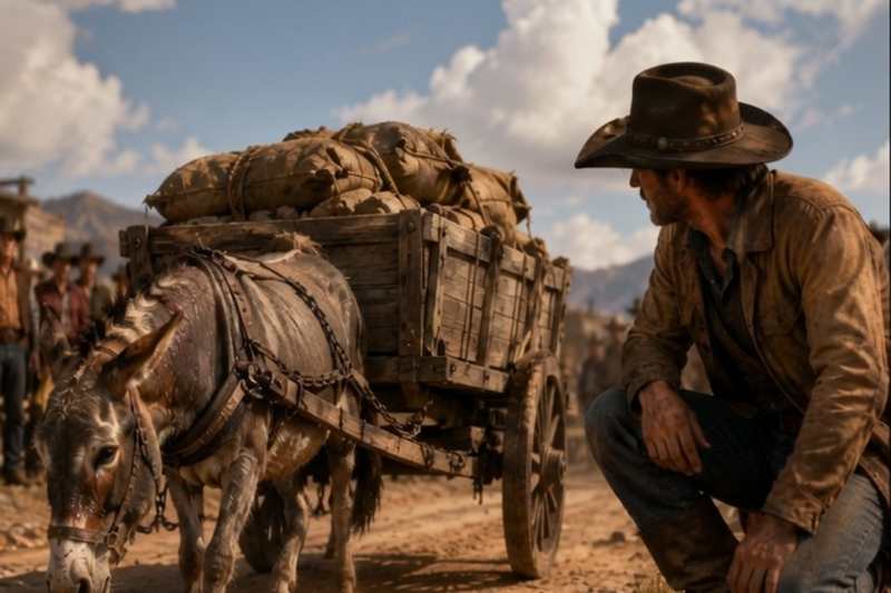 THE DONKEY THAT CARRIED A DYING MAN NO ONE WOULD HELP