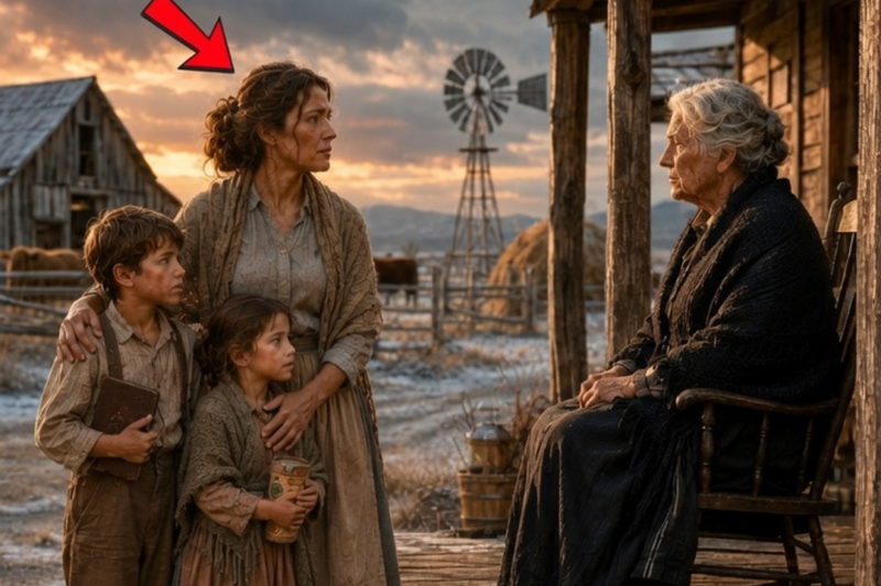 “Please Let Us Stay,” the Widow Pleaded — By Winter, the Old Woman Had a Family and a Thriving Ranch
