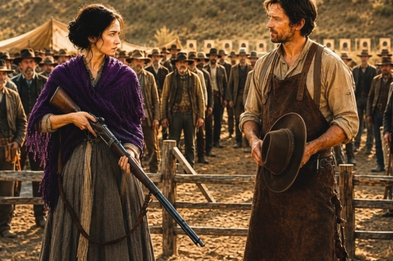 THE TREMBLING WIDOW WHO OUTSHOT EVERY MAN IN TEXAS AND STOLE A GUNSMITH’S HEART
