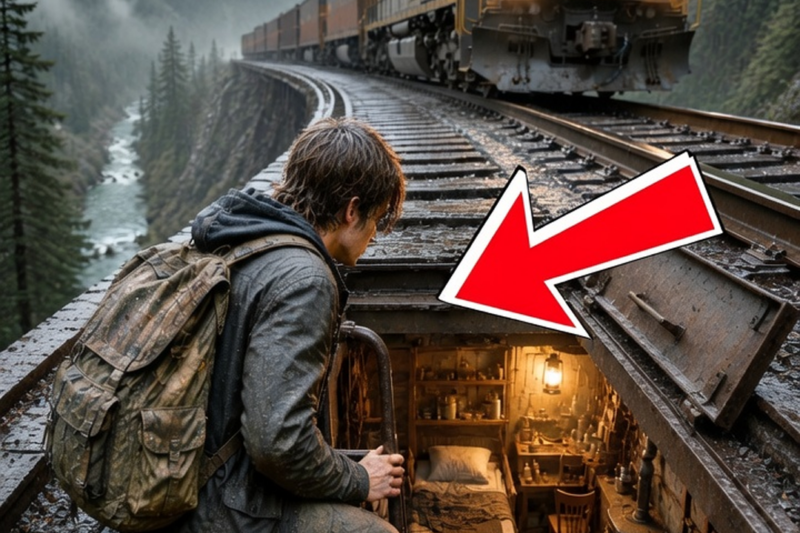 He Found a Secret Room Beneath a Railroad Bridge… and the Note Inside Changed Everything.