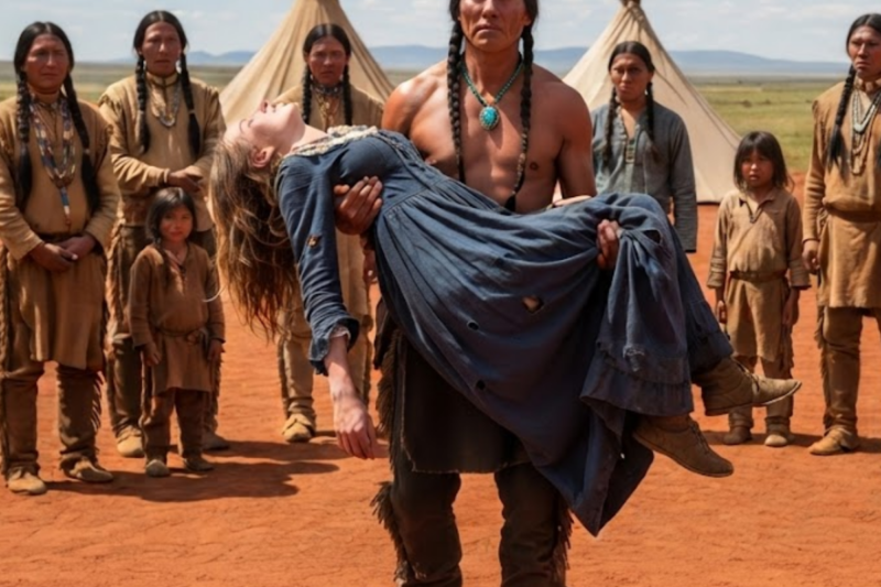 SHE RAN FROM HER HUSBAND INTO FORBIDDEN LAND—BUT THE CHIEF FOUND THE SECRET SHE WAS HIDING