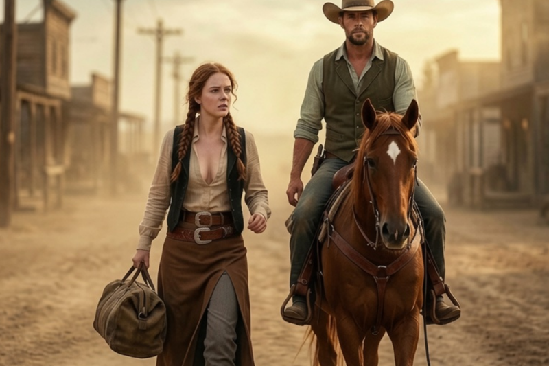 She Tried to Leave Town Alone — But the Cowboy Rode Beside Her and Said, “Never Alone Again”
