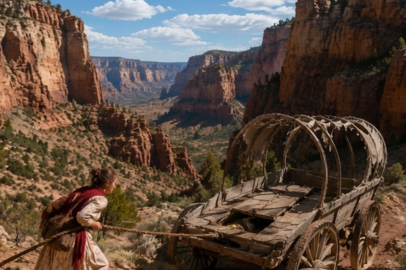 THE ORPHAN BLACKSMITH GIRL WHO DRAGGED A WRECKED WAGON OUT OF THE CANYON AND UNEARTHED A MURDER THAT SHOOK AN ENTIRE TOWN