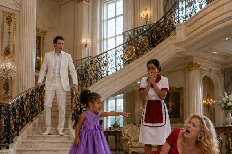 “Don’t Touch My Mommy Again!” the Maid’s Toddler Shouted at the Billionaire’s Fiancée — Everyone