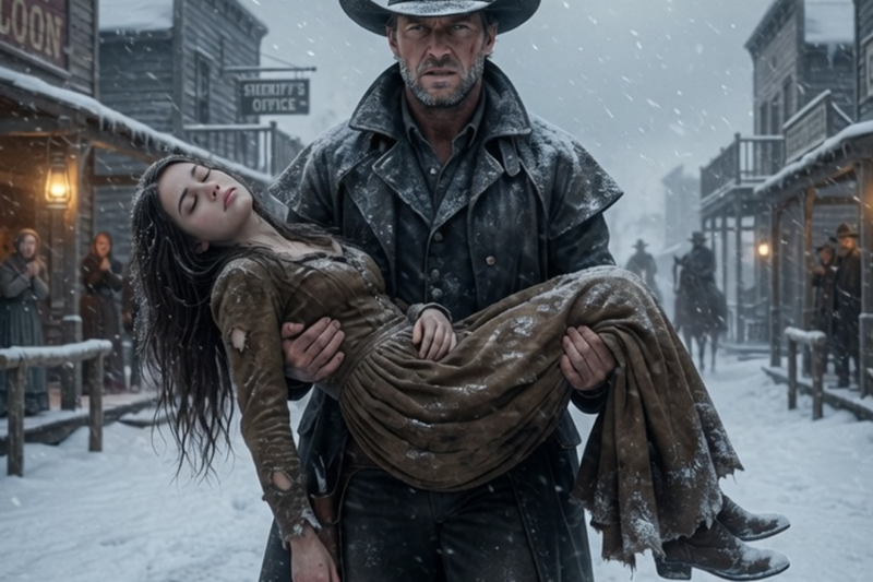 THE WOMAN BANISHED TO DIE IN A MONTANA BLIZZARD WAS SAVED BY A RANCHER WITH NOTHING LEFT TO LOSE