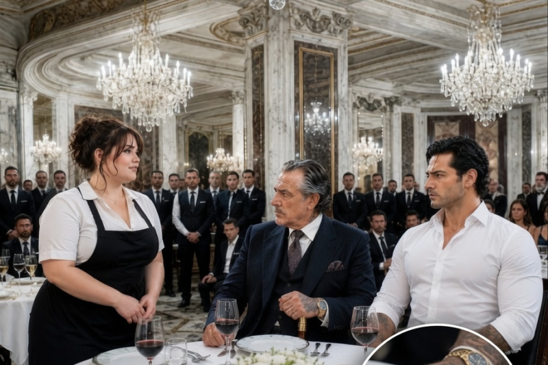 Chubby Waitress Greeted Mafia Boss’s Sicilian Father Perfect Sicilian, Entire Restaurant Fell Silent