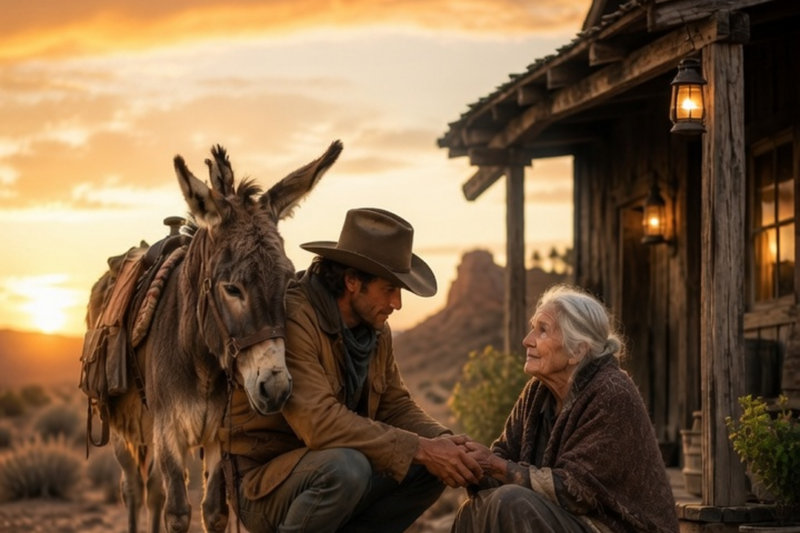 “For 2 Years, The Whole Town Walked Past Her on That Bench… Until ONE DONKEY Stopped Dead and Refused to Take Another Step!”