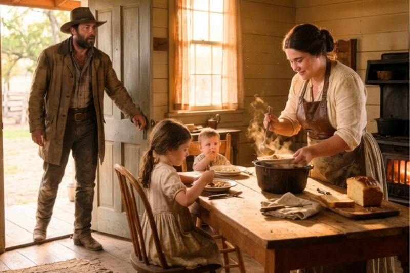 His Children Hadn’t Eaten in Months—Until the Obese Widow Knocked on His Ranch Door (Part 2)
