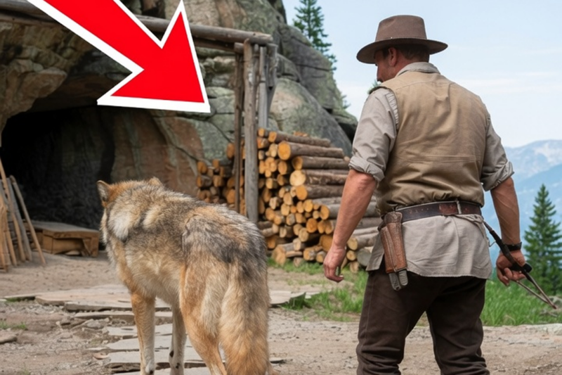 A Wounded Wolf Guided a Rancher Into a Cave — What He Found Inside Change His Life.