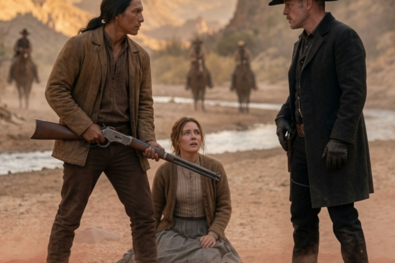 He Hunted a Widow Through the Desert for What She Hid Under Her Dress… But He Never Saw the Man Watching From the Ridge