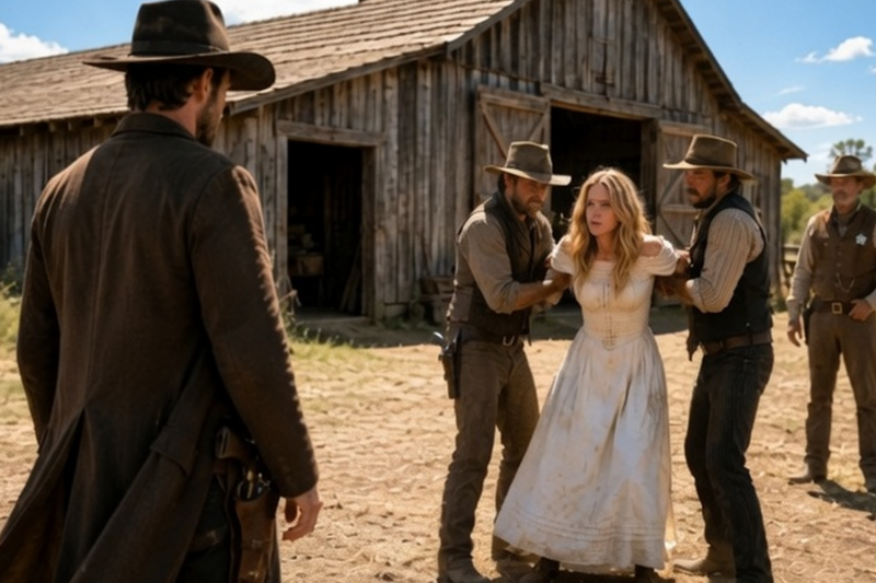 “TOUCH HER AGAIN” — THE STRANGER ON THE ROAN MARE HAD ONLY ONE WARNING