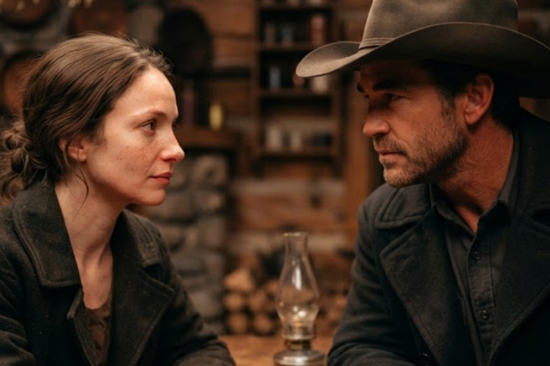 She Married a Quiet Rancher to Survive the Winter—Then Found Her Own Name Carved on a Hidden Chest in His Barn