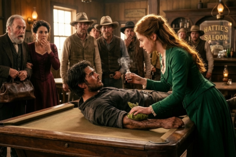 “SHE’S JUST A FLOWER GIRL!” Everyone Mocked Her Frontier Medicine Until She Saved the Most Powerful Rancher… But Someone Wanted Him Silenced Forever