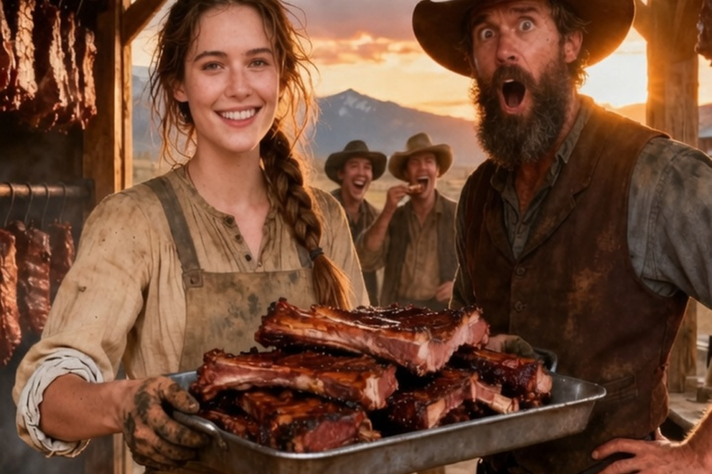 THE LONELY RANCHER WHO MARRIED A STRANGER TO FEED 22 HUNGRY COWBOYS—BUT HER SECRET FROM A SINGLE OLD TRUNK TURNED HIS DYING SPREAD INTO PURE GOLD