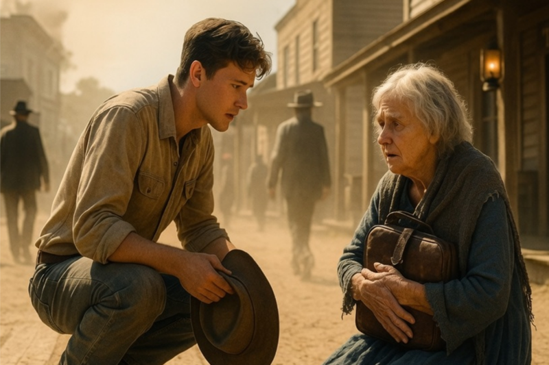 Everyone Ignored the Old Woman at the Trading Post, Until a Poor Ranch Hand Helped Her She Owned