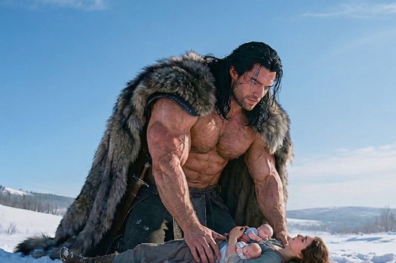 OMEGA FLED WITH 3 BABIES INTO THE FREEZING SNOW — THE GIANT ALPHA LYCAN KING FOUND THEM NEARLY FROZEN TO DEATH