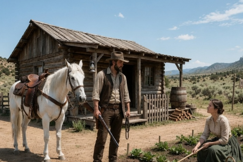 THE DEAD RANCHER WHO RODE HOME TO FIND A STRANGER WOMAN TENDING HIS LAND AND HIS LATE WIFE’S GRAVE