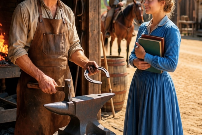 I Said, ‘A Cowboy Will Win Your Heart One Day’… She Whispered, ‘I’d Rather It Be a Blacksmith.'”