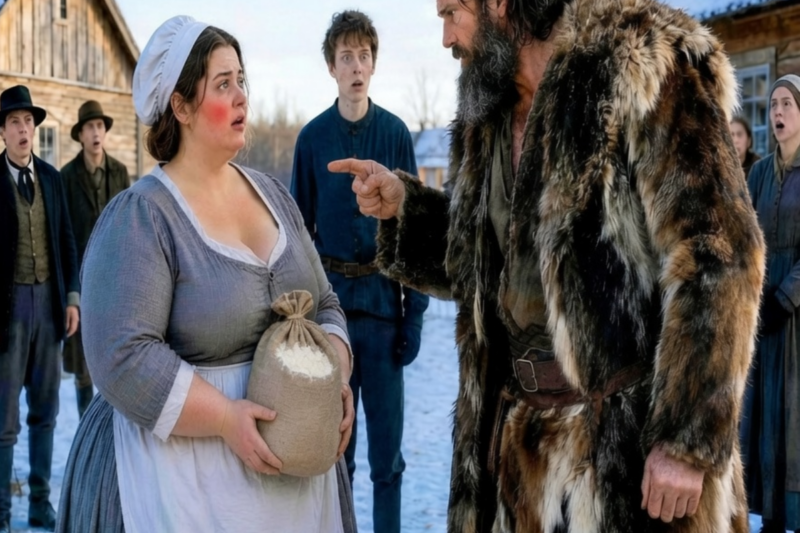 “Everyone Mocked the ‘Fat’ Woman… Until a Mysterious Mountain Giant Pointed at Her and Said, ‘By Spring, You’ll Bear My Three Sons.'”