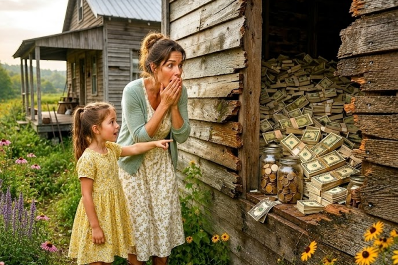 Single Mom Thrown Out With $312 Found Grandpa’s Cabin — Then the Walls Revealed Everything
