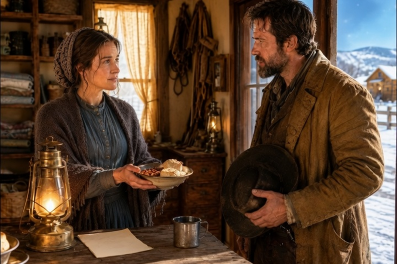 THE LONELY WIDOW WHO LIT A LANTERN EVERY NIGHT—BUT WHEN A BROKEN COWBOY KNOCKED ON HER DOOR, HER LIGHT SPARKED A WAR THAT ALMOST BURNED HER WHOLE TOWN DOWN!