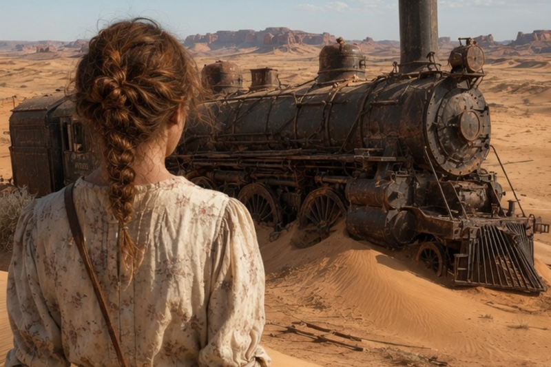 The Desert Took the Whole Locomotive—She Dug It Out and Found What Was Locked in the Cab