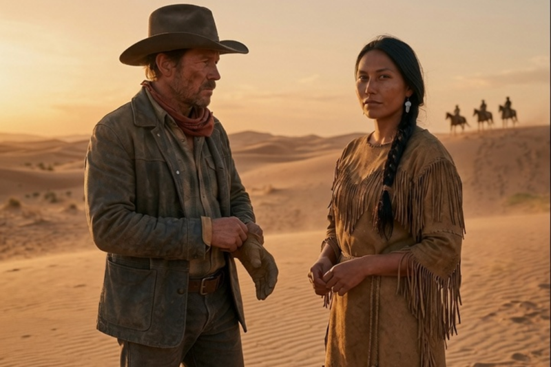 Lost and Dying in the Desert, the Cowboy Opened His Eyes to a Woman Saving His Life