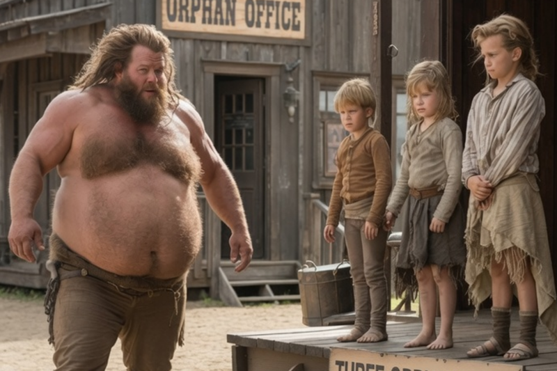 NO ONE WANTED THE 3 ORPHANS — SO ‘TOO FAT’ MOUNTAIN MAN TOOK THEM IN, THEN ONE BEGGED HIM TO STAY