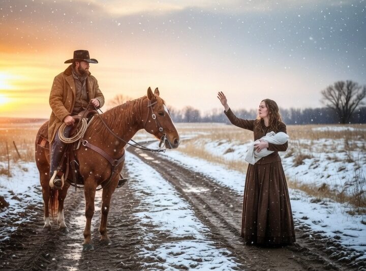 **”She Whispered, ‘We Have Nowhere Left.’ — The Millionaire Cowboy Looked at Her and Said, ‘Then You Have Me.'”**