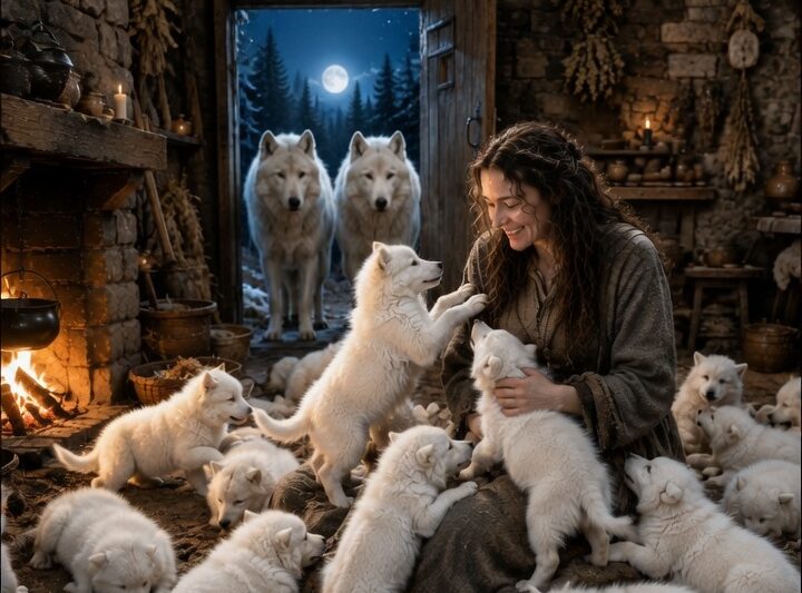 The Alpha King’s Wolves Brought Her Every Orphaned Pup in the Territory — She Took Them All