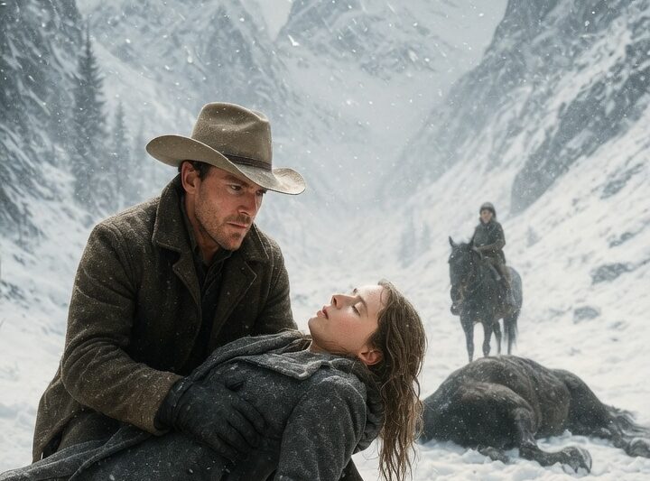 Cowboy Saved a Stranger in a Blizzard, Not Knowing She Owned the Largest Ranch in the Territory